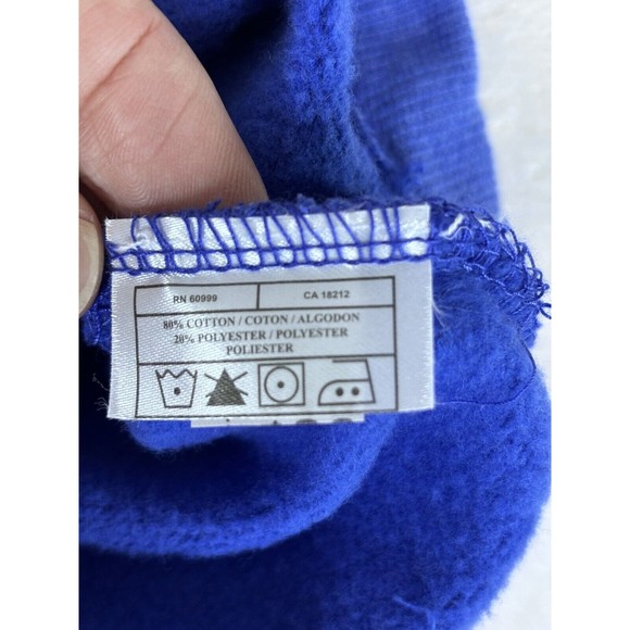 St Louis Billikens SLU Sweatshirt 1/4 Button Blue Long Sleeve Men Large Sweater - Picture 5 of 5